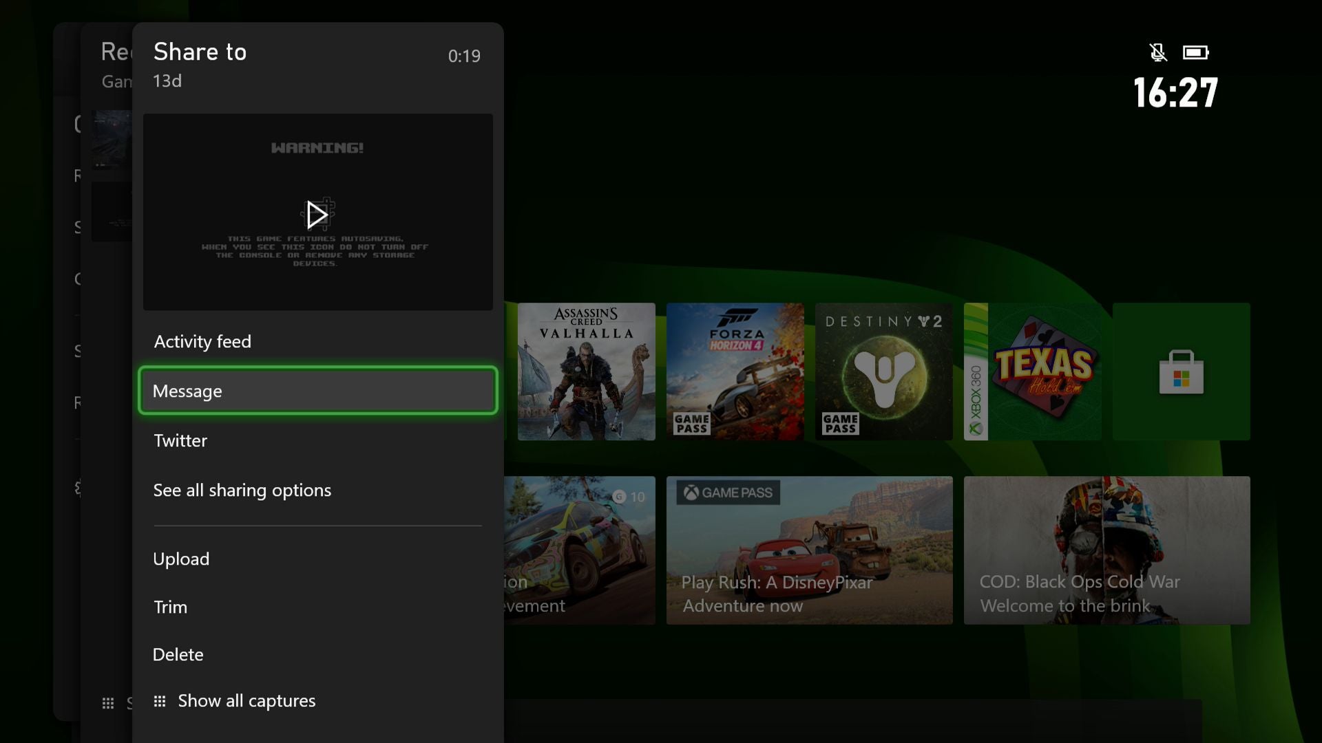 Xbox Series capture settings How to capture and where to find